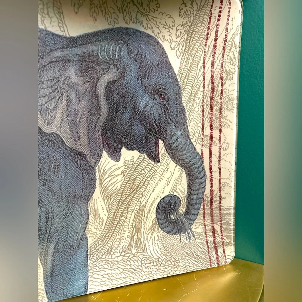 Pottery Barn Elephant Glass Tray designed by Guillaume Azoulay - Picture 1 of 4